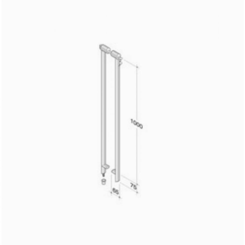 pba 200C-YE Maniglione in Acciaio Inox AISI 316L con Serratura Incorporata