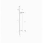 pba KLD-Y Maniglione in Acciaio Inox AISI 316L con Serratura Incorporata