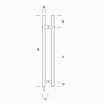 pba KLS.Y01.0000 Maniglione Acciaio Inox AISI 316L con Serratura Incorporata