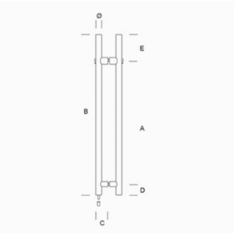 pba KLS.Y01.0000 Maniglione Acciaio Inox AISI 316L con Serratura Incorporata