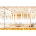 Pellicola per Vetro Reflectiv INT 120 Striscia Bianca Centrale Privacy Ufficio