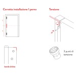 Perno a Molla Justor MP 180 per Chiusura Automatica