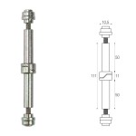 Perno Alzante per Porte in Alluminio Brevetti Adem 30