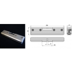 Pinza Vetro per Vetro non Forato in Alluminio Pettiti Giuseppe