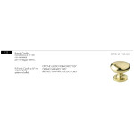 Pomolo per Porta Blindata Cipolla Arieni 123 Monoblocco ø67 mm Ottone