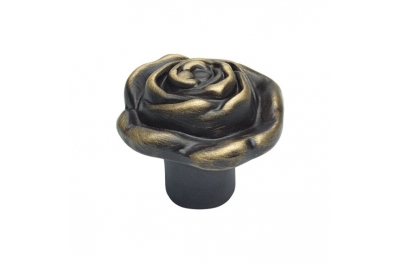 Pomolo Classico per Mobile Linea Calì Rose PB con Finitura in Bronzo Opaco