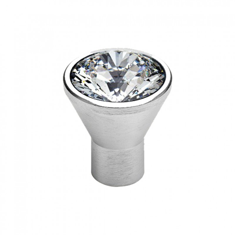 Pomolo Mobile Linea Calì Crystal Diamante CR con Swarowski® Cromo Lucido