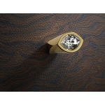 Pomolo Mobile Linea Calì Crystal Elipse Crystal PB con Swarowski® Oro Zecchino