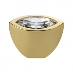 Pomolo Mobile Linea Calì Crystal Elipse Crystal PB con Swarowski® Oro Zecchino