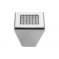 Pomolo Mobile Linea Calì Mesh Crystal PB con Cristalli Swarowski® Cromo Lucido