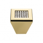 Pomolo Mobile Linea Calì Mesh Crystal PB con Cristalli Swarowski® Oro Zecchino