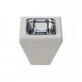 Pomolo Mobile Linea Calì Ring Crystal PB con Cristalli Swarowski® Bianco Opaco