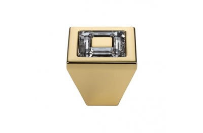 Pomolo Mobile Linea Calì Ring Crystal PB con Cristalli Swarowski® Oro Zecchino