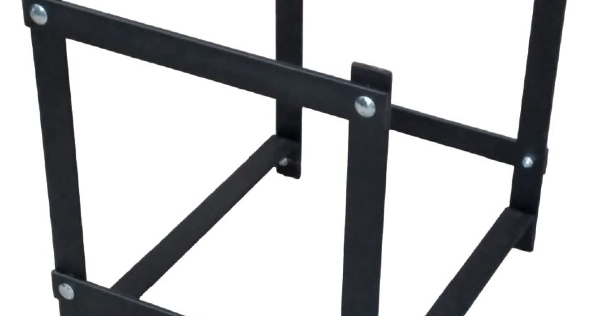 Portalegna Artigian Ferro - Acciaio Verniciato Nero, Con Ruote - Foto 10