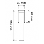 Profilo Mesh Maniglia per Finestra DK Linea Calì Crystal