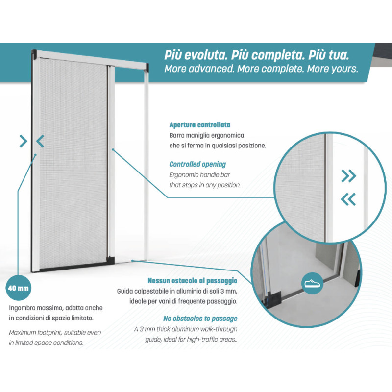 Proxima Effezeta Zanzariera Laterale con Carro Armato
