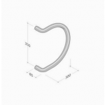 PVD-235 pba Maniglione in Acciaio Inox Trattamento PVD