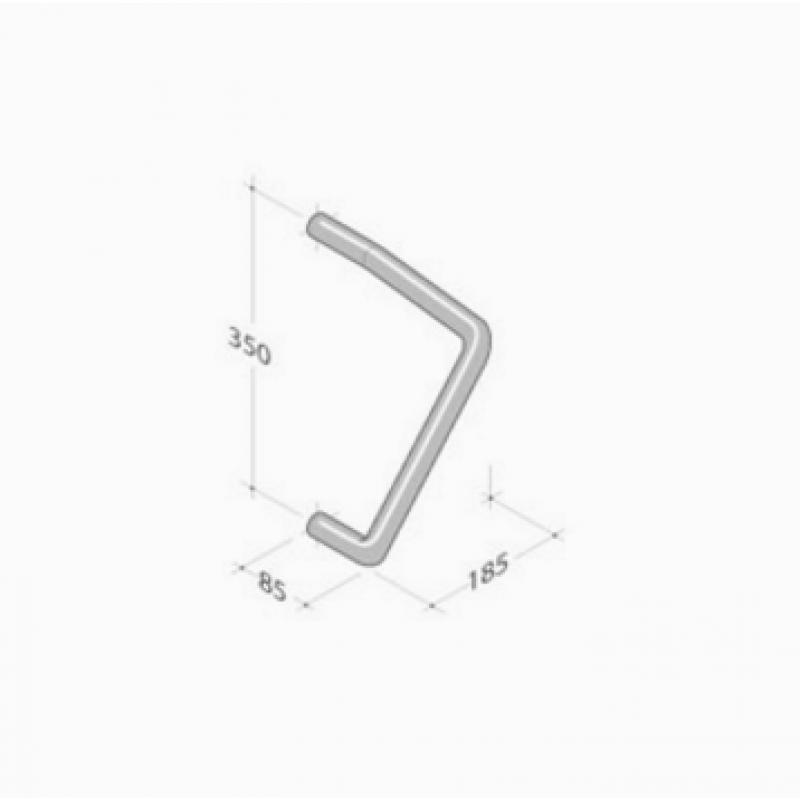 PVD-251 pba Maniglione in Acciaio Inox Trattamento PVD