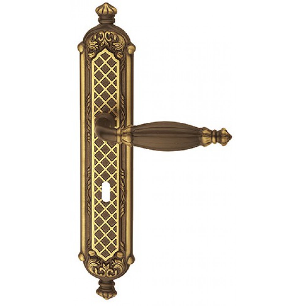 Queen Classique PFS Pasini Maniglia in Ottone per Porta su Placca