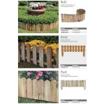 Recinzione in Legno per Giardino Losa Bordure Varie Forme