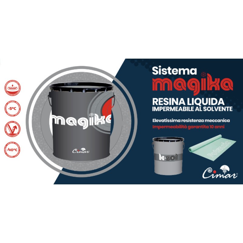 Resina per Impermeabilizzare al Solvente Magika