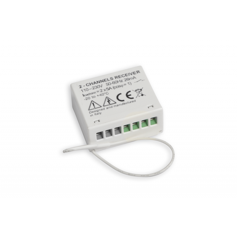 Ricevitore Radio da Incasso a Due Canali RR2-M Nekos