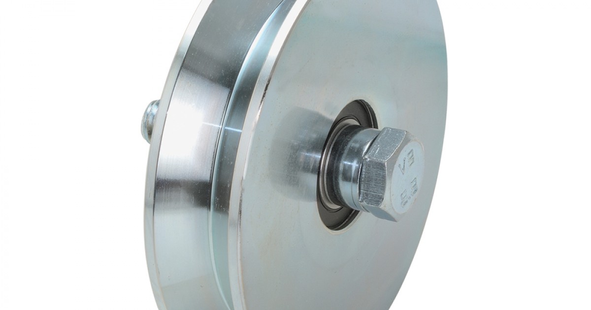 4 Ruote A Scanalatura A V Per Cancelli Scorrevoli - Rulli In Acciaio Zincato, Doppio Cuscinetto, Diametro 30mm