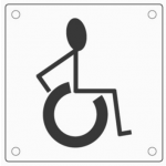 Segnaletica per Bagni WC pba 2045 in Acciaio Inox AISI 316L