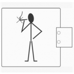 Segnaletica per Bagni WC pba 2045 in Acciaio Inox AISI 316L