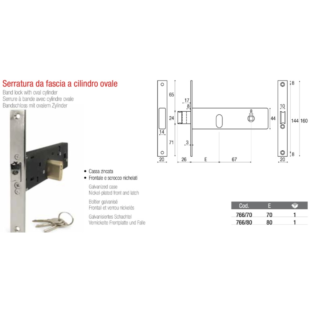 Serratura Orizzontale A Mortasa Per Vasca Da Bagno, 15,2 Cm - Foto 14