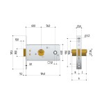 Serratura da Infilare per Porte Metalliche Prefer 5520