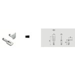 Serratura per Porte Scorrevoli Legno e Trascinatore Reguitti S01SR50T