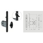 Serratura per Porte Scorrevoli Legno e Trascinatore Reguitti S01SR50T