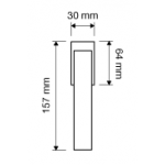 Sintesi Mesh Maniglia per Finestra DK Linea Calì Crystal