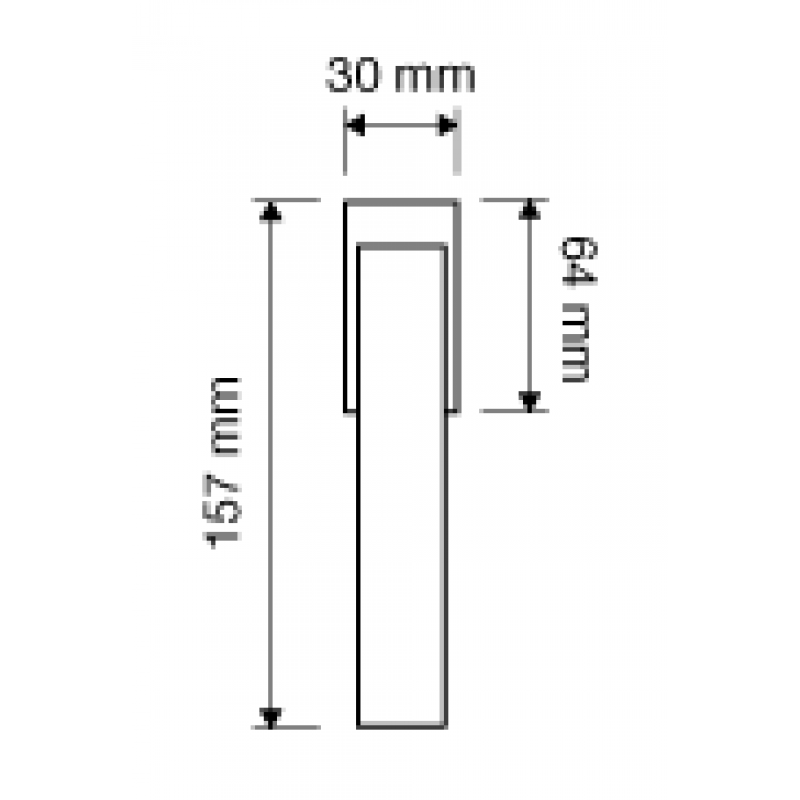 Sintesi Mesh Maniglia per Finestra DK Linea Calì Crystal