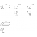 Sissi Patinè Maniglia per Porta su Rosetta Linea Calì Vintage