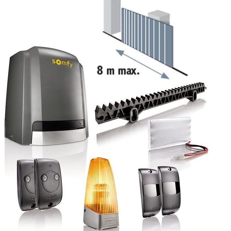 Slidymoove 600 Somfy Motore Cancelli Scorrevoli con Batteria Max 8m
