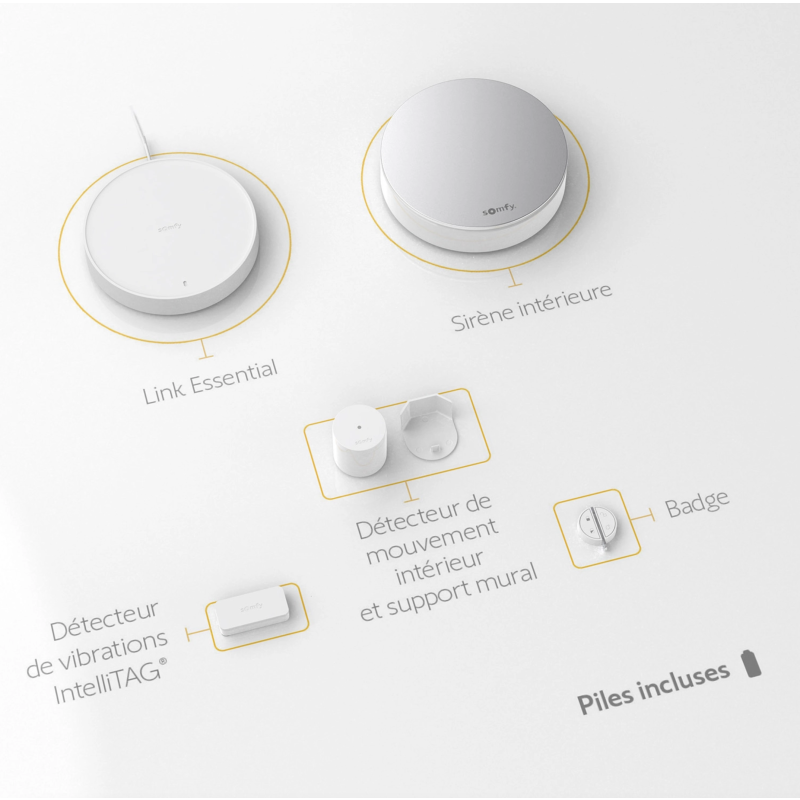 Somfy Home Alarm Essential Starter Pack Antifurto per Piccole Superfici