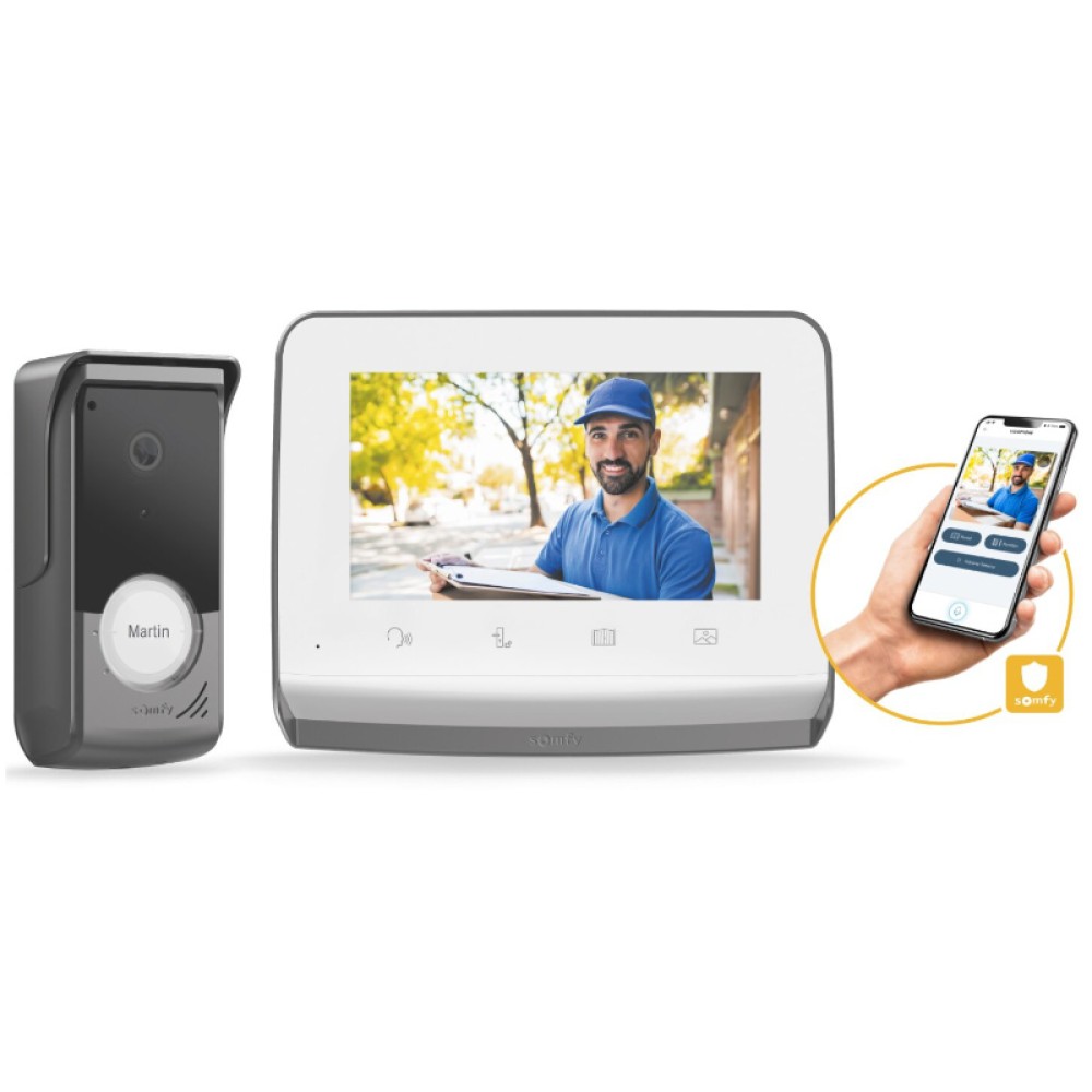 Somfy V350 Connect Videocitofono Connesso Apertura con Smartphone