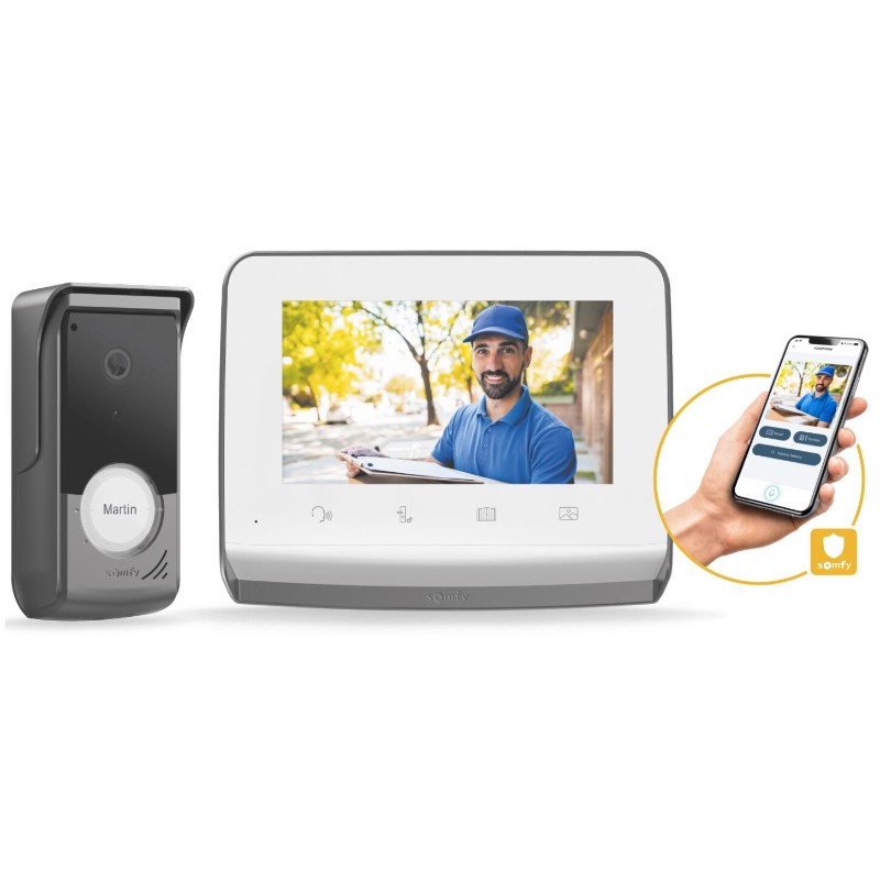 Somfy V350 Connect Videocitofono Connesso Apertura con Smartphone