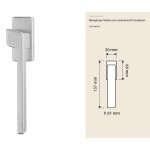 Stream Zincral Linea Calì Maniglia per Finestra con Movimento DK