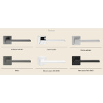 Stream Zincral Linea Calì Maniglia per Porta con Rosetta Ribassata