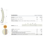 Tapparella in Alluminio Alta Densità Sipar T58 Profilo Curvo 12,8x55