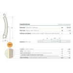 Tapparella in Alluminio Coibentato Sipar T57 Profilo Curvo 12,8 x 55 mm
