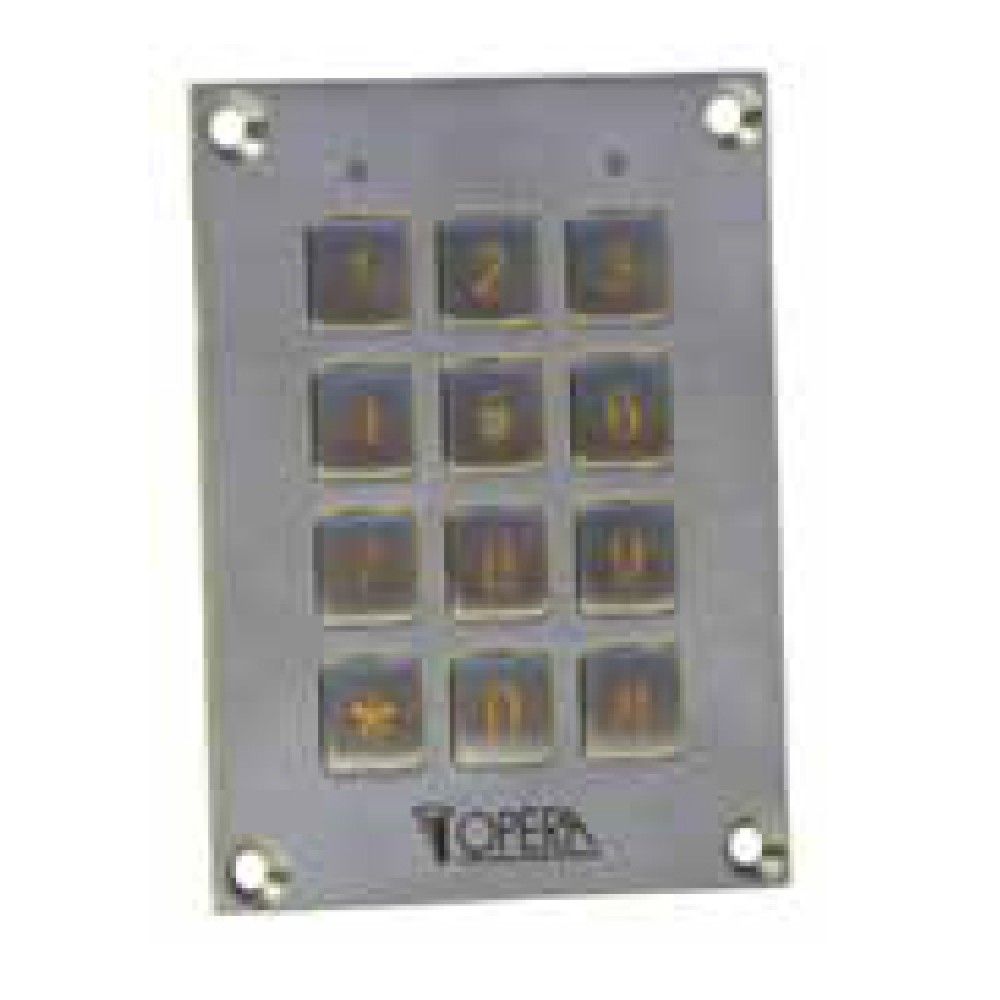 Tastiera a Codice Antivandalica per Controllo Accessi 55612SS Serie Access Opera