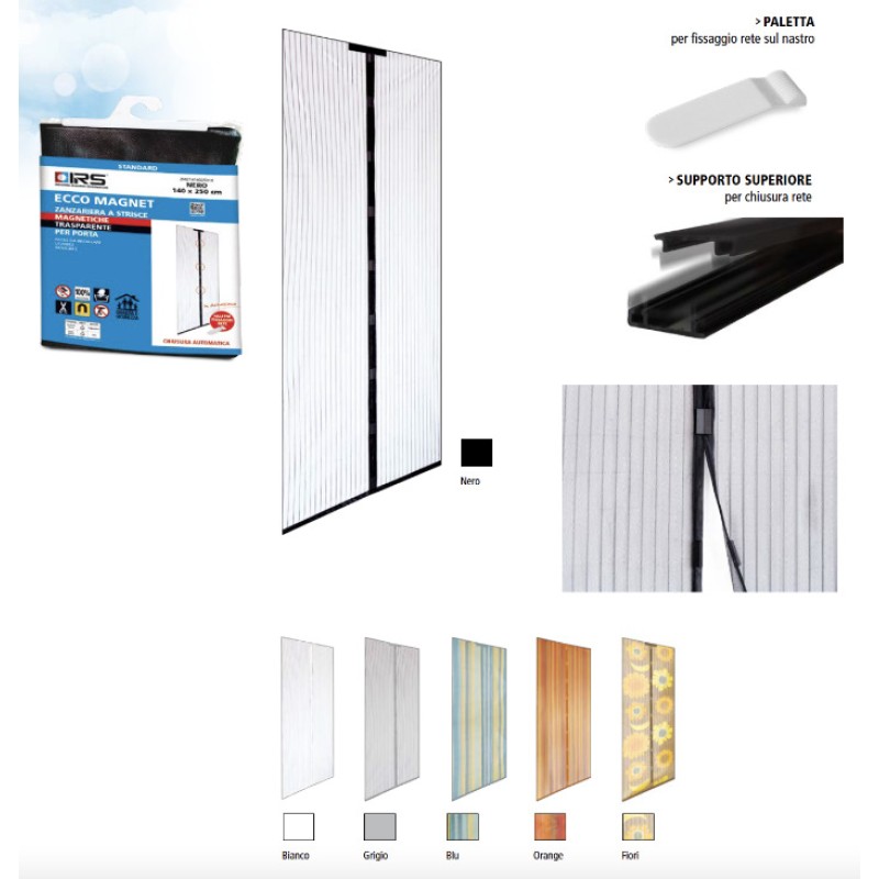 Tenda Zanzariera Magnetica Riducibile Ecco Magnet 140X250