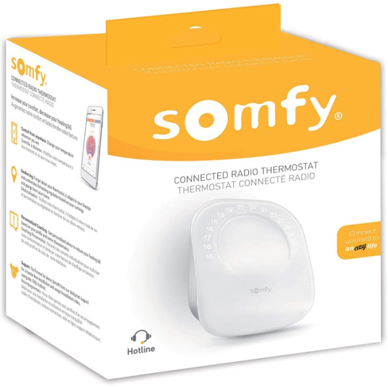 Termostato Wifi Somfy Connesso Wireless Radio Programmabile