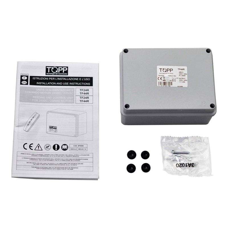 TF44R Unità di Comando e Alimentazione 230V 4 Uscite Topp