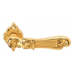 Tiffany Oro Zecchino Maniglia per Porta su Rosetta Linea Calì Vintage
