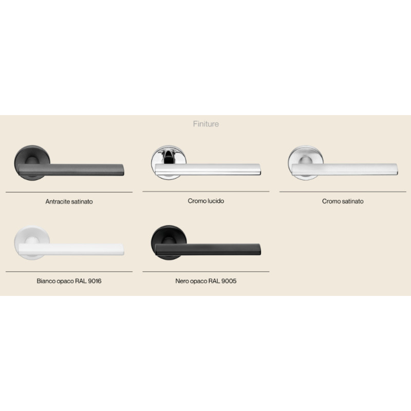 Touch Zincral Linea Calì Maniglia per Porta Apparentemente Sospesa